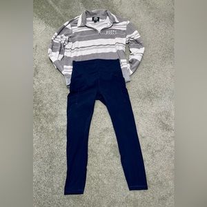 Navy Lululemon training leggings